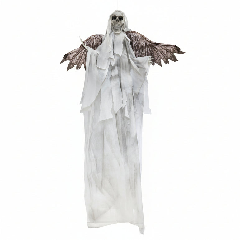 Halloween Hanging Evil Angel Skeleton with Wings Decoration