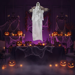Halloween Hanging Evil Angel Skeleton with Wings Decoration