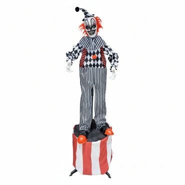 Halloween Animatronic Standing Witch on Stage Decoration