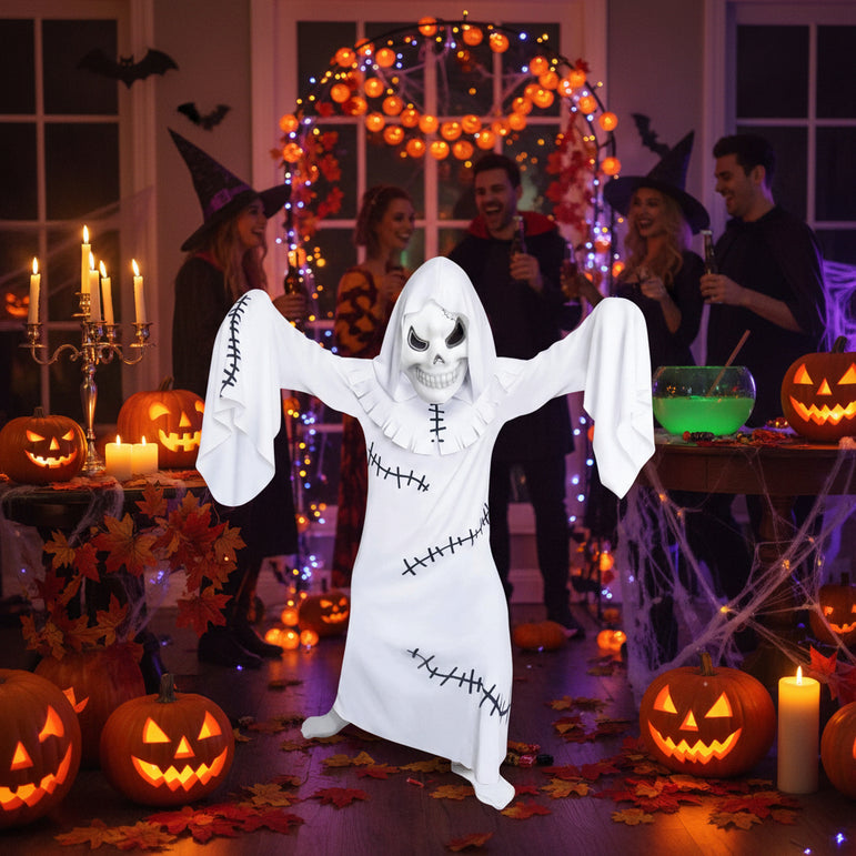 Child Ghastly Ghoul White Dress Costume