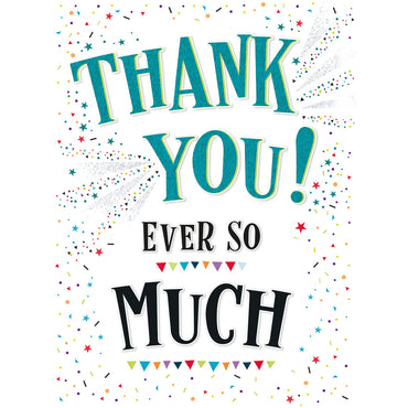 Thank You Glitz Greeting Card