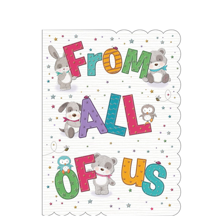 From All Of Us Greeting Card 12in X 9in