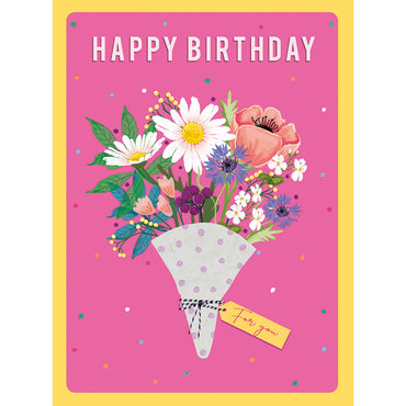 Happy Birthday Bouquet Greeting Card