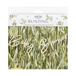 Botanical Baby Wooden Baby Shower Bunting Mdf Decorations