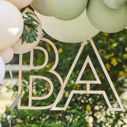 Botanical Baby Wooden Baby Hanging Decoration