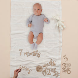 Baby in Bloom Wooden Pregnancy & Baby Milestone Signs