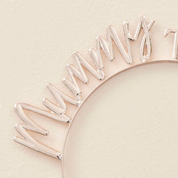 Baby in Bloom Rose Gold Metal Mummy To Be Baby Shower Headband