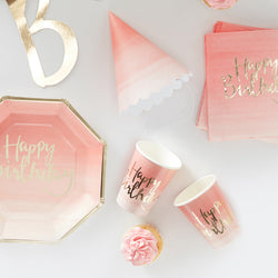 Pink and Gold Ombre Party In A Box