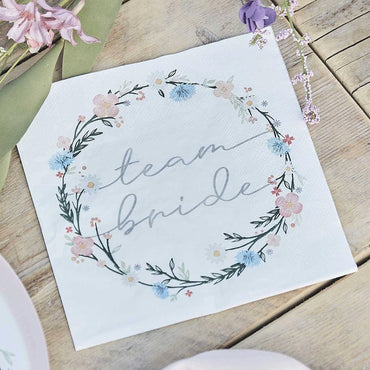 Boho Bride Lunch Napkins 16pcs