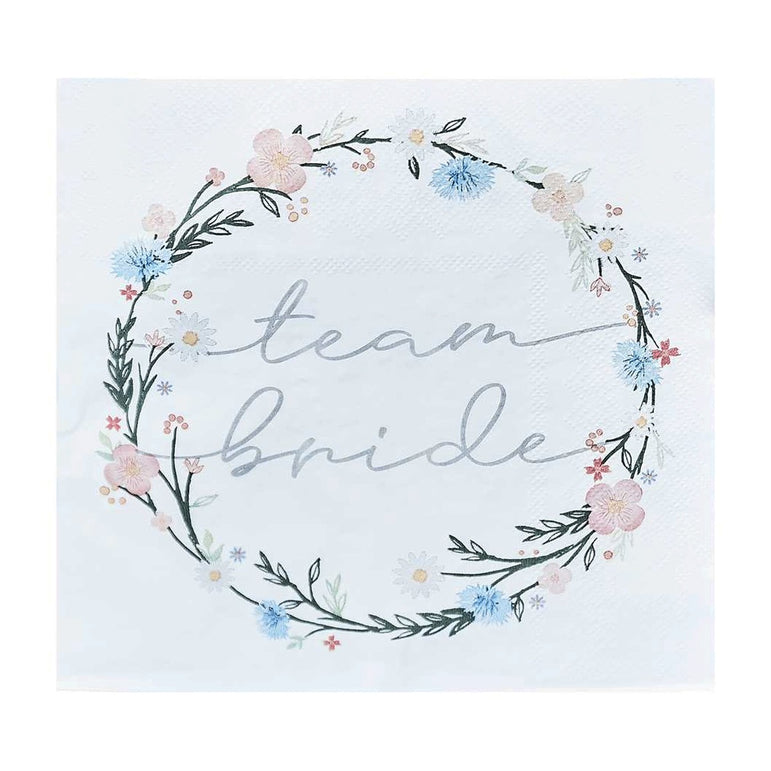 Boho Bride Lunch Napkins 16pcs