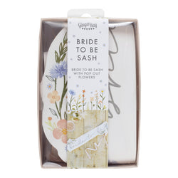 Boho Bride To Be Thin Sash