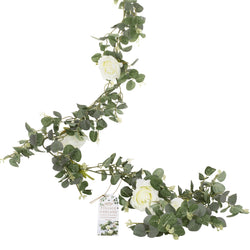 Botanical Wedding Eucalyptus & White Flower Garland