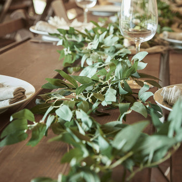 Botanical Wedding Foliage Green Ruscus Garland