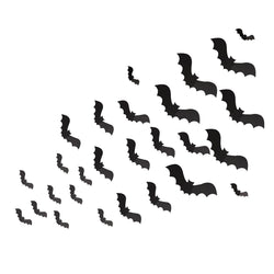 Halloween Bat Wall Decorations 30pcs