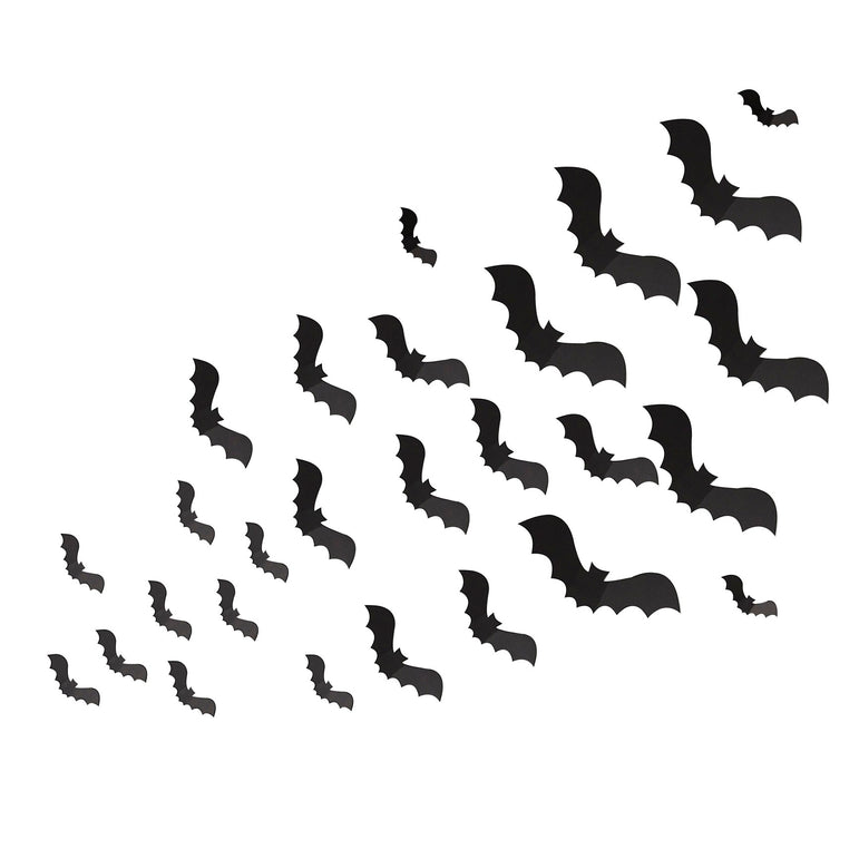 Halloween Bat Wall Decorations 30pcs