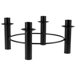 Black Christmas Candle Holder Centrepiece