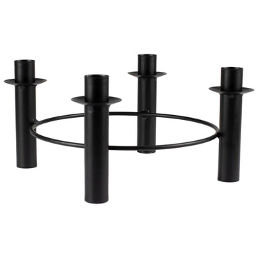 Black Christmas Candle Holder Centrepiece