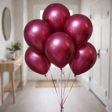 Pomegranate Satin Luxe Latex Balloon 11in,6pcs