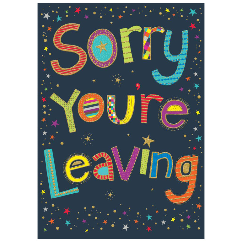 Huge Hugs Sorry You're Leaving Greeting Card 17.5in X 12.5in