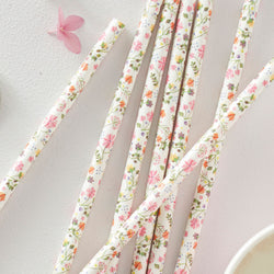 Ditsy Floral Paper Straws 25pcs