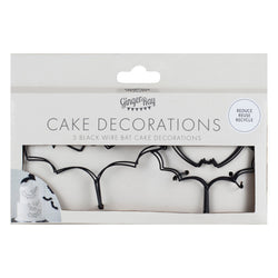 Halloween Black Wire Bat Halloween Cake Decorations