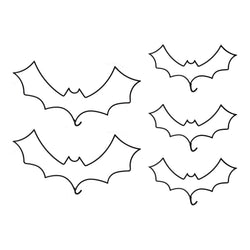 Halloween Black Wire Bat Halloween Cake Decorations