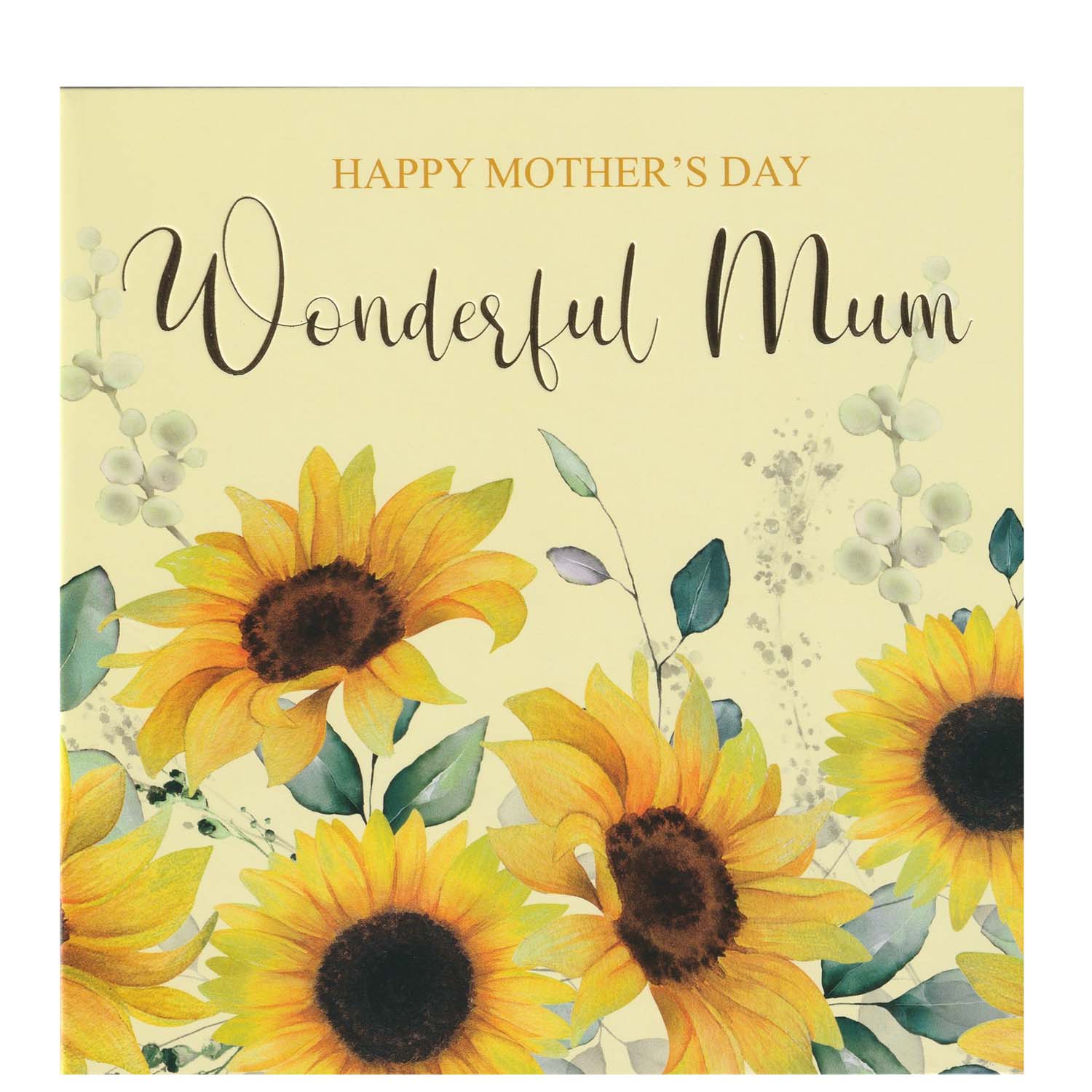 Happy Mothers Day  Wonderful Mum Greeting Card