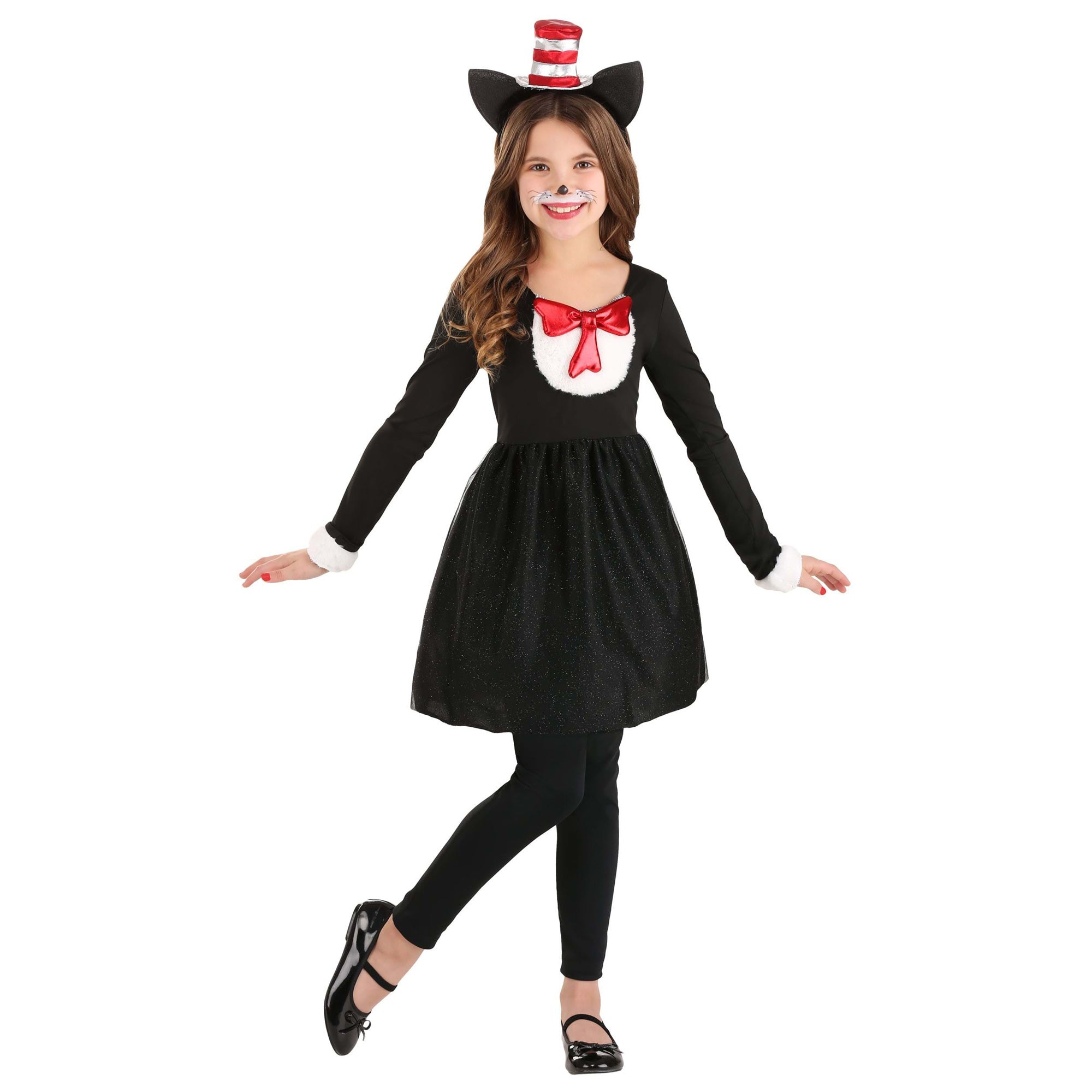 Child Cat in the Hat Girls Costume