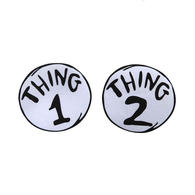 Cat in the Hat Thing 1 & 2 Large Patches Set