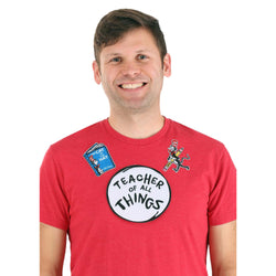 Dr. Seuss Teacher of All Things Cat in the Hat Patches Set