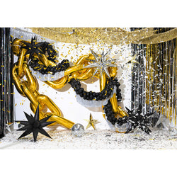 Silver Fringe Backdrop Garland Decoration 20cm