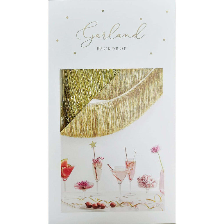 Gold Fringe Backdrop Garland Decoaration 20cm