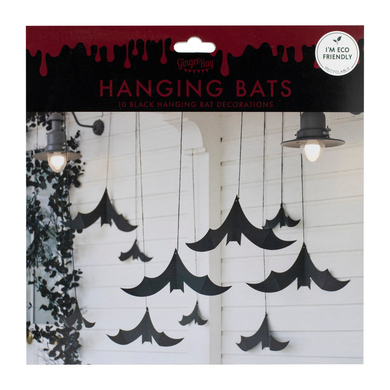 Halloween Hanging Bats Decoration 10pcs