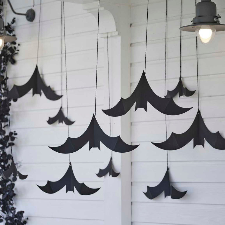 Halloween Hanging Bats Decoration 10pcs