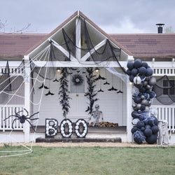 Halloween Giant Spider Web Decoration with Large Spider