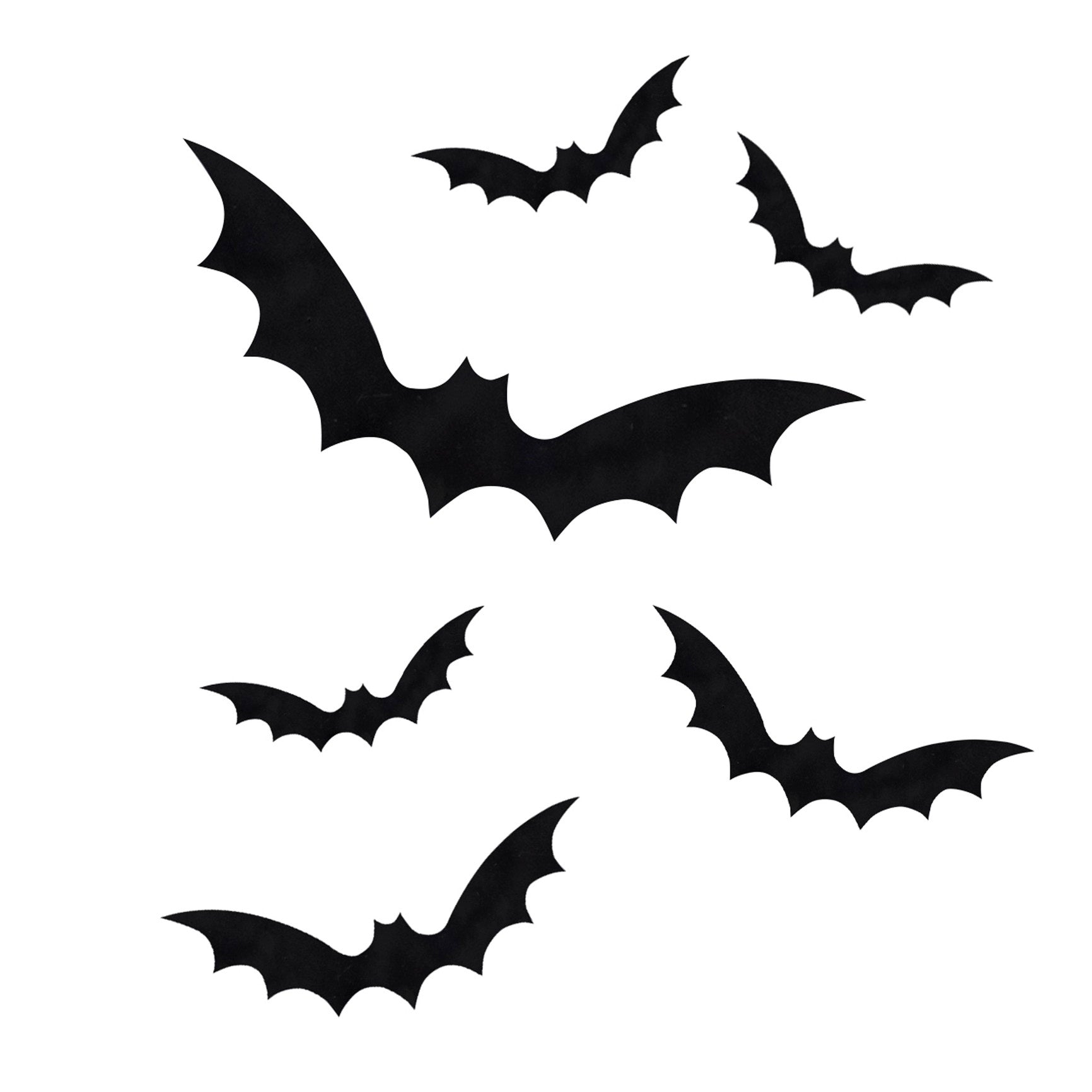 Halloween Black Bat Window Stickers