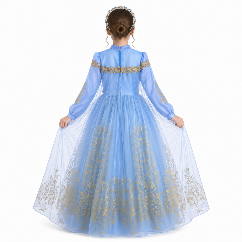 strapless open back dress Shop Official Disney Golden Princess Cinderella Prestige Dress Up Costume