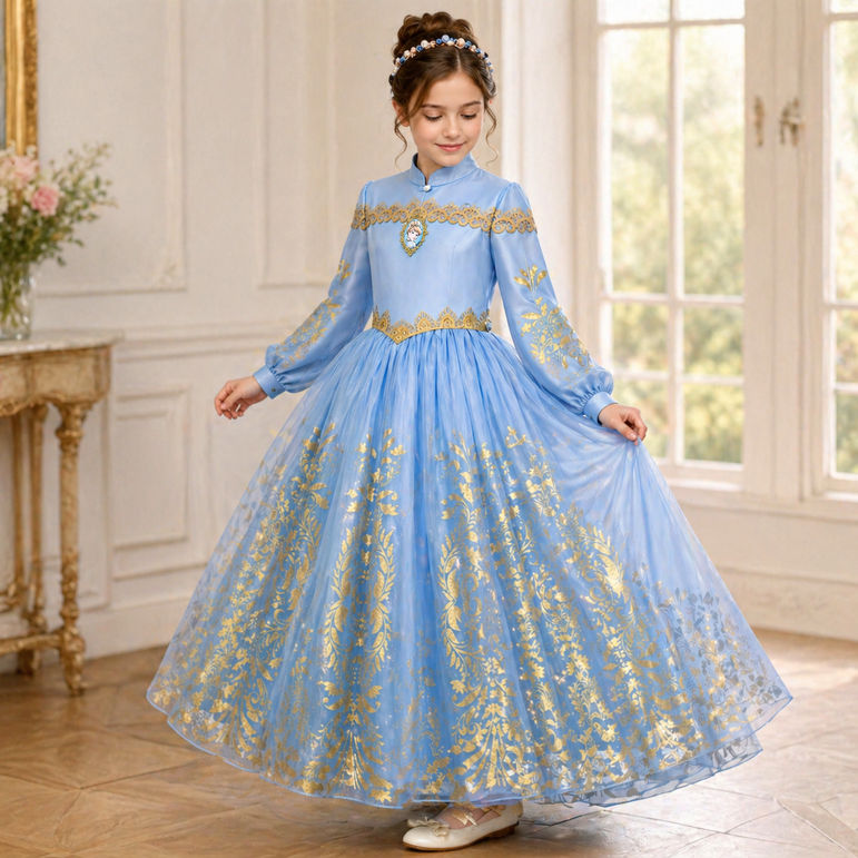 Shop Official Disney Golden Princess Cinderella Prestige Dress Up Costume