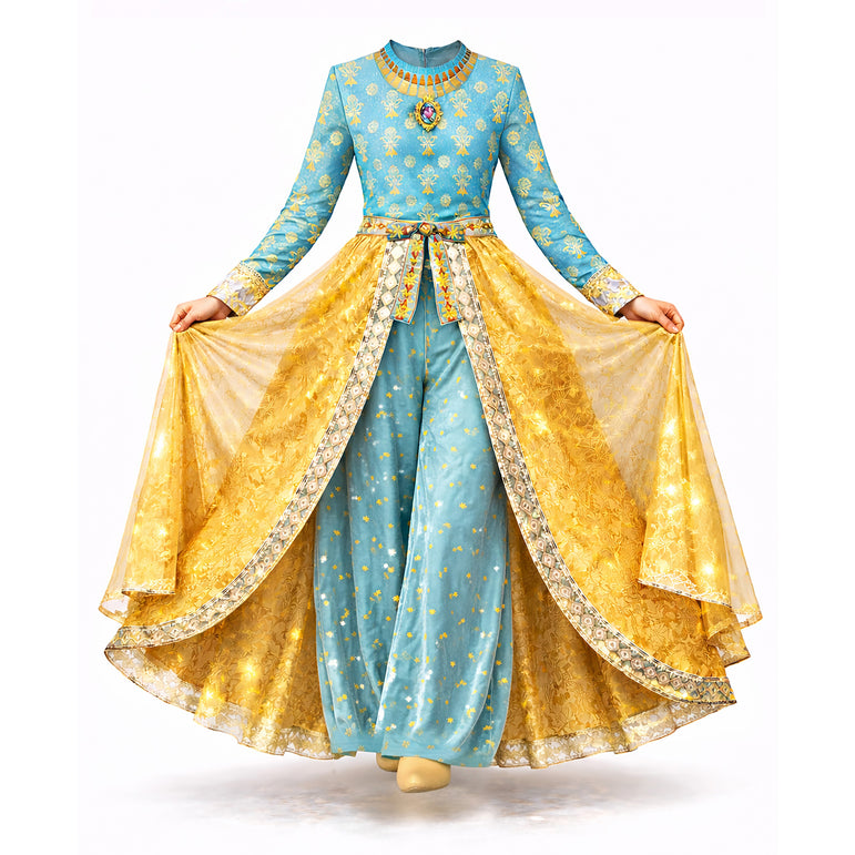 princess jasmine gold dress Shop Official Disney Golden Princess Jasmine Prestige Dress Up Costume