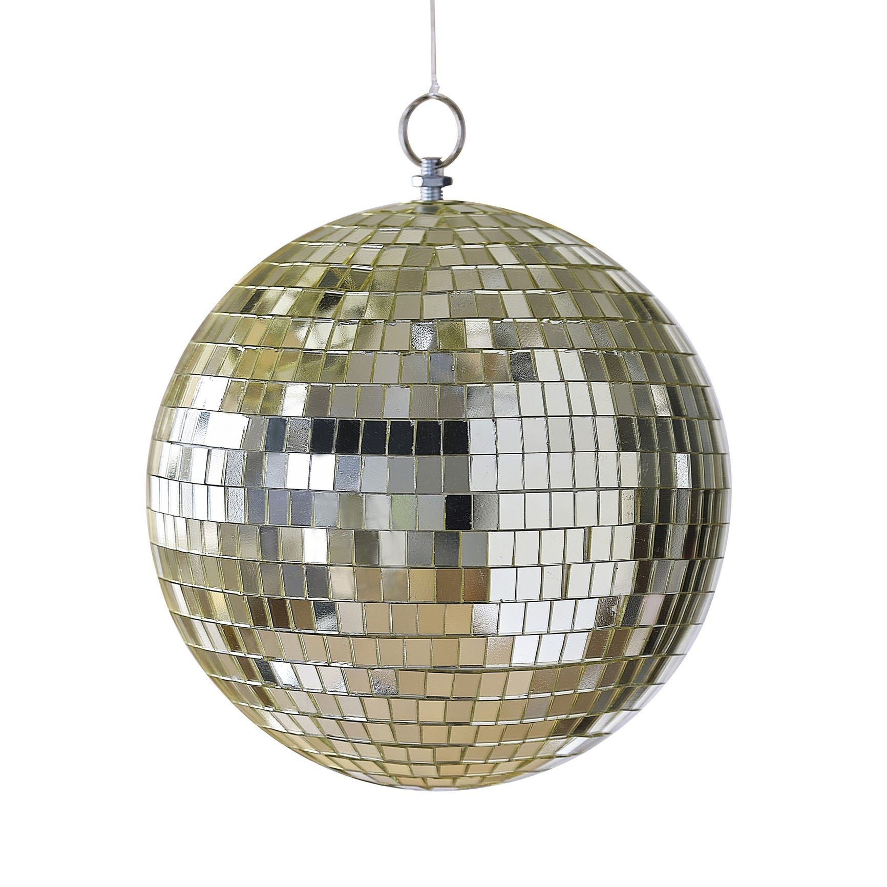 Gold Disco Ball Hanging Decoration 20cm