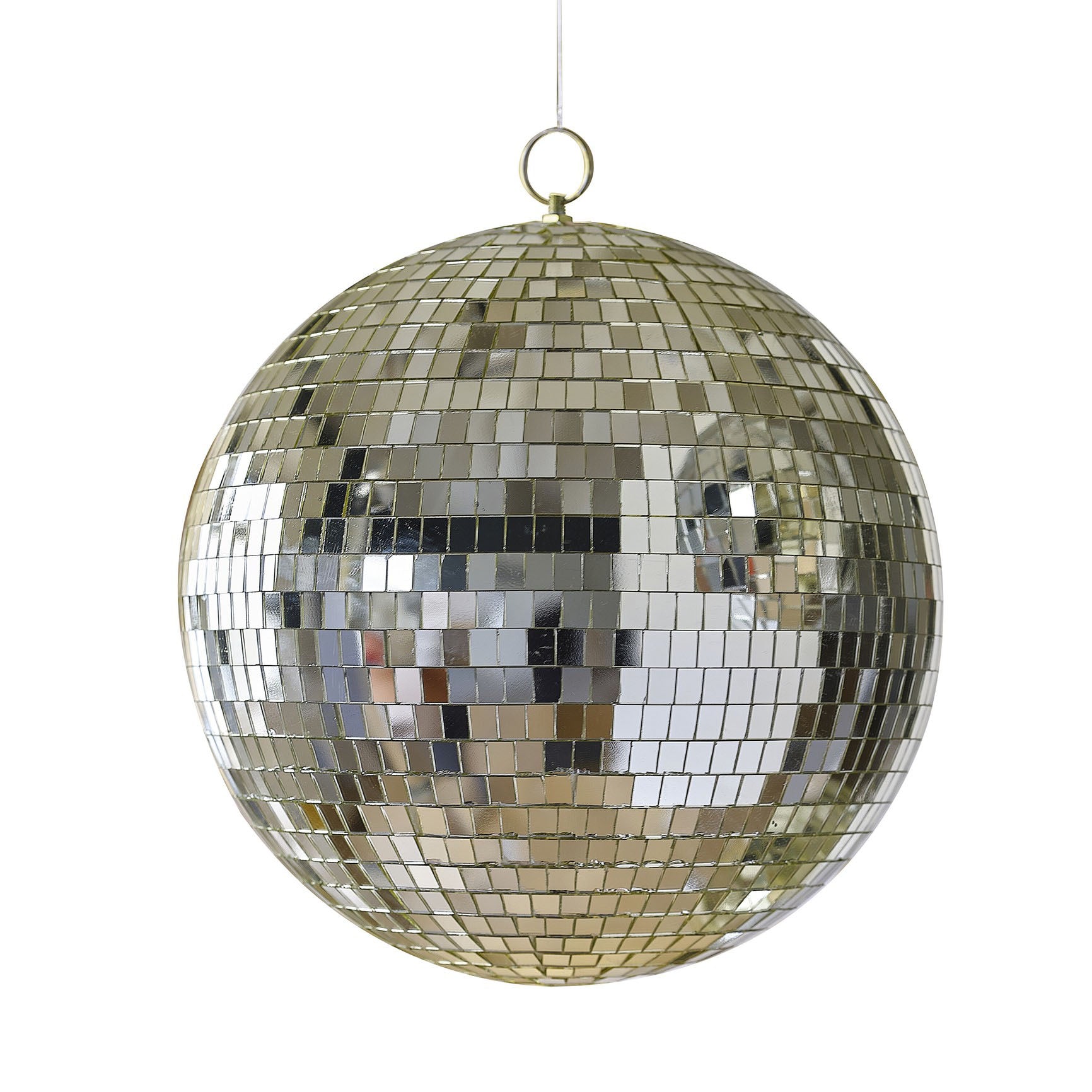 Gold Disco Ball Hanging Decoration 30cm