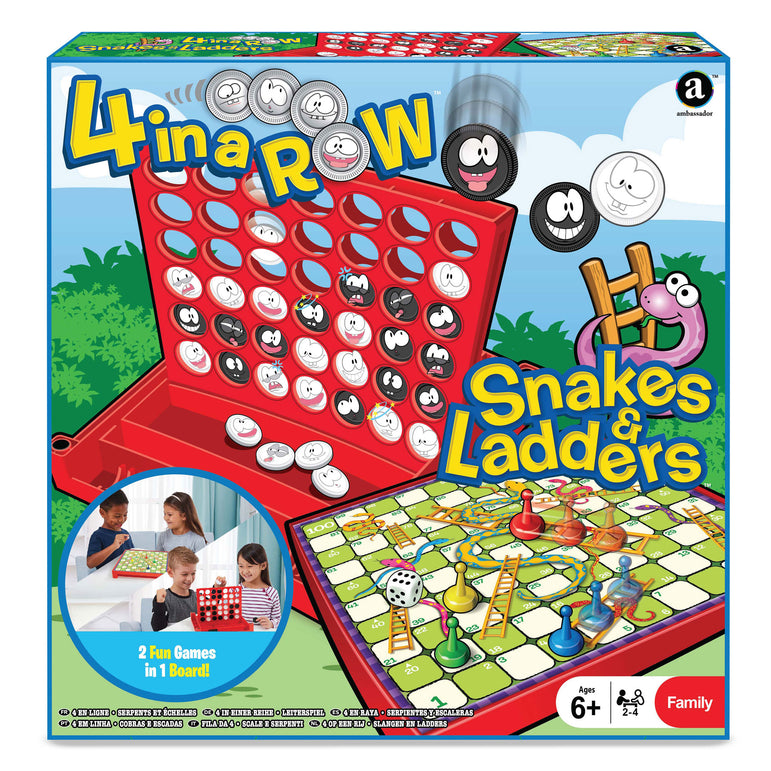 4 in a Row Snake & Ladders Combo Game