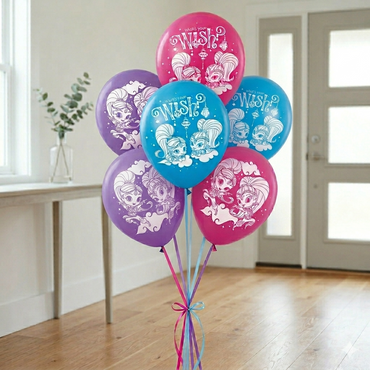 Shimmer and Shine Latex Balloons 12in 6pcs