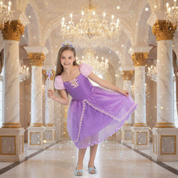 Child Rapunzel Deluxe Dress Costume