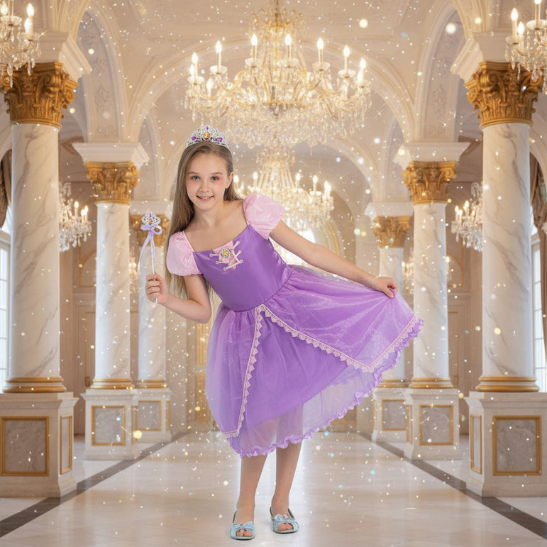 Child Rapunzel Deluxe Dress Costume