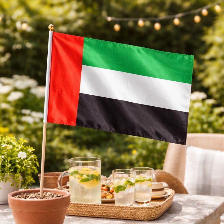 UAE Polyester Flag 32cm x 42cm