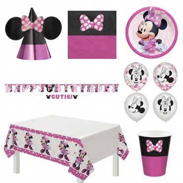 Minnie Mouse Forever Deluxe Party Kit for 8 Guests