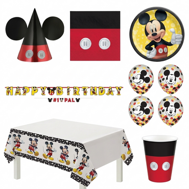 Mickey Mouse Forever Deluxe Party Kit for 8 Guests