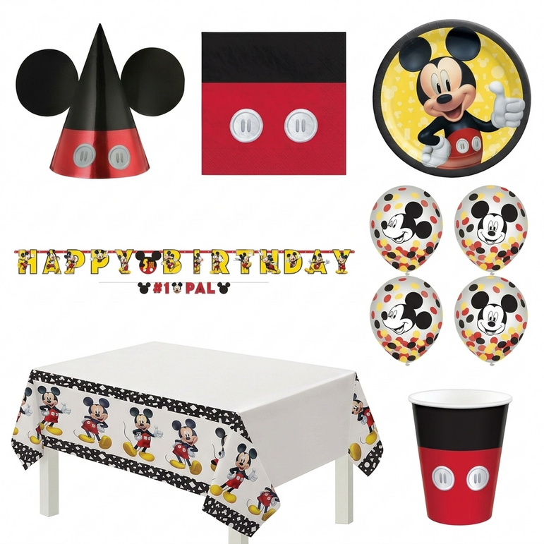 Mickey Mouse Forever Deluxe Party Kit for 8 Guests