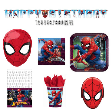 Spider-Man Webbed Wonder Deluxe Party Kit for 8 Guests